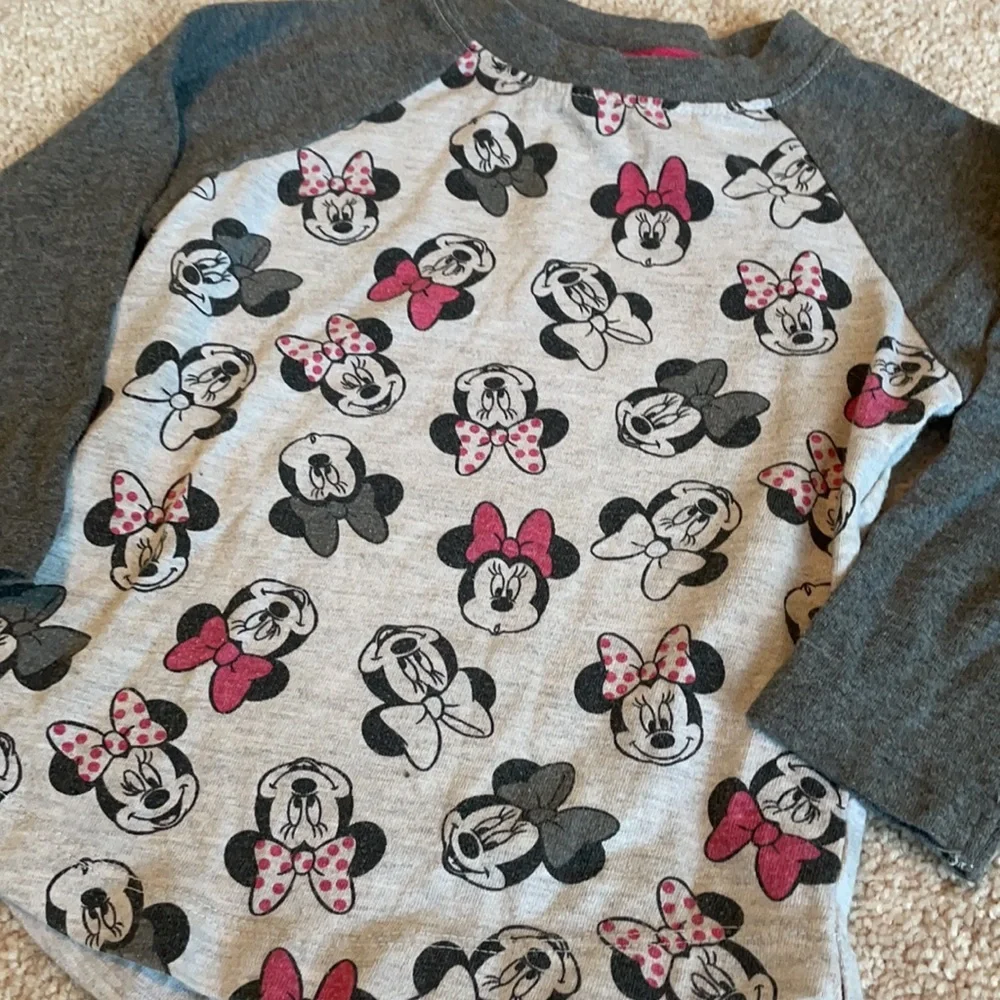 Disney Minnie Mouse Long Sleeve Top 2T - Picture 3 of 7